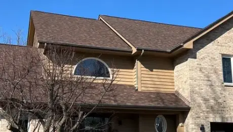 Hailstorm damage to roofs in Yorkville
