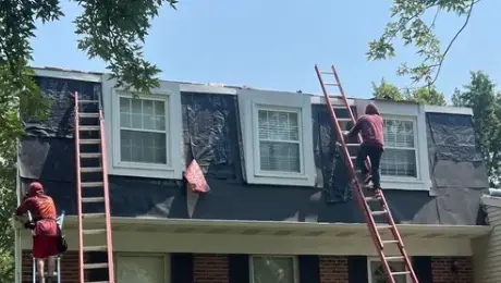 Hailstorm damage to roofs in Naperville